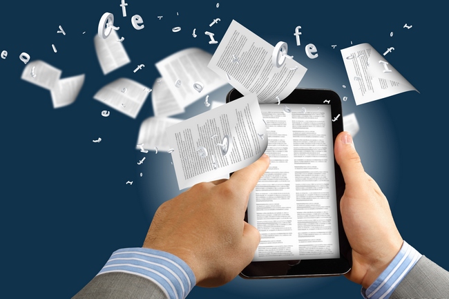 e book reader and books